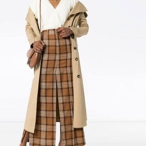 NWT sz 38(6) Awake Mode plaid skirt with high slits